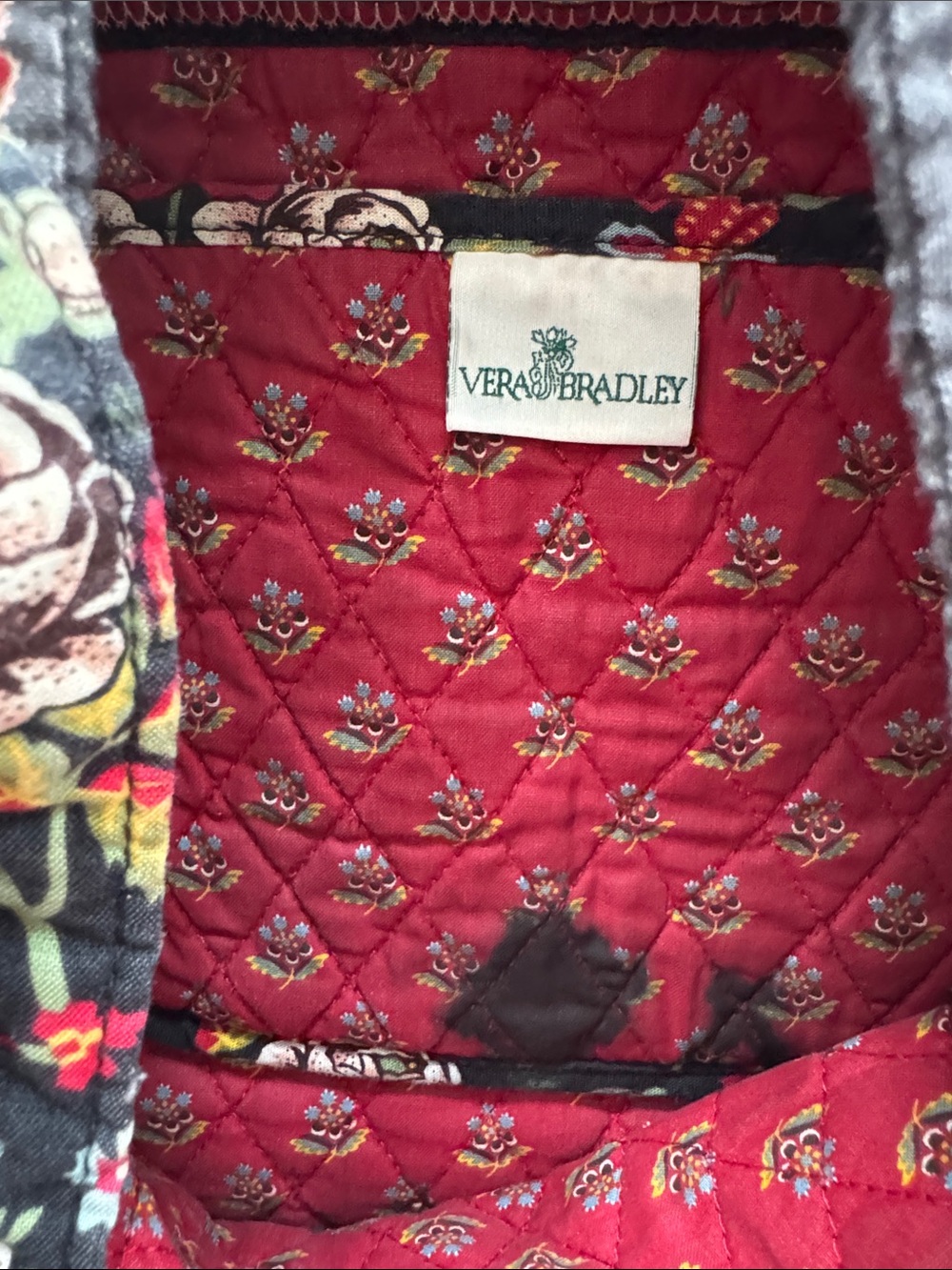 Vera Bradley Quilted Floral Tote Bag - Picture 4 of 6